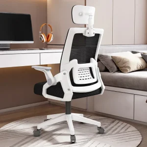 Ergonomic Mesh Office Chair High Back Adjustable Lumbar Support Swivel Rolling Desk Chair Home Study Meeting Gaming Comfort