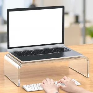 Monitor Riser Stand For Computer Laptop Thickened Transparent Acrylic Monitor Stand Computer Lifting Rack Support Laptop Riser